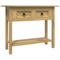 Croydon Wooden Console Table With 1 Shelf In Brown