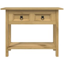 Croydon Wooden Console Table With 1 Shelf In Brown