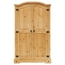 Croydon Wooden Wardrobe With 2 Doors In Brown