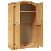 Croydon Wooden Wardrobe With 2 Doors In Brown