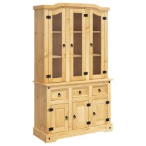 Croydon Wooden Display Cabinet With 6 Doors In Brown