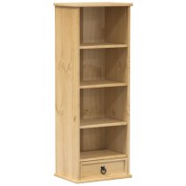 Croydon Wooden Bookcase With 1 Drawer 4 Shelves In Brown