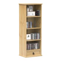 Croydon Wooden Bookcase With 1 Drawer 4 Shelves In Brown