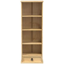 Croydon Wooden Bookcase With 1 Drawer 4 Shelves In Brown