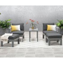 Billson 5 Piece Balcony Set In Artic Grey