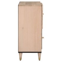 Merton Wooden Storage Cabinet With 2 Doors 4 Shelves In Brown