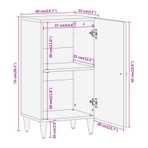 Merton Wooden Storage Cabinet With 1 Doors In Brown