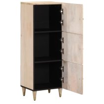 Merton Wooden Storage Cabinet With 3 Doors In Brown