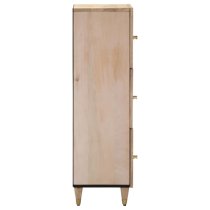 Merton Wooden Storage Cabinet With 3 Doors In Brown