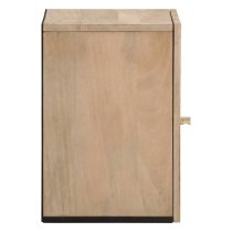 Merton Wooden Wall Hung Bathroom Storage Cabinet In Brown