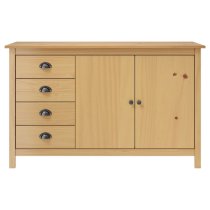 Kendal Wooden Sideboard With 4 Drawers In Brown