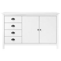 Kendal Wooden Sideboard With 4 Drawers In White