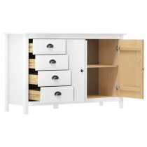 Kendal Wooden Sideboard With 4 Drawers In White