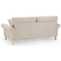 Folsom Fabric 3 Seater Sofa In Beige