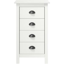 Kendal Wooden Chest Of 4 Drawers In White