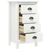 Kendal Wooden Chest Of 4 Drawers In White