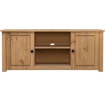 Bury Wooden TV Stand With 2 Doors In Brown