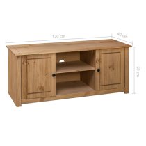 Bury Wooden TV Stand With 2 Doors In Brown