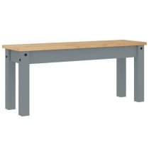 Bury Wooden Dining Bench In Grey And Brown