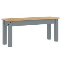 Bury Wooden Dining Bench In Grey And Brown