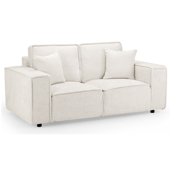 Maria Fabric 2 Seater Sofa In Cream