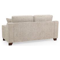 Nazra Fabric 3 Seater Sofa In Stone