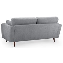 Zanita Fabric 3 Seater Sofa In Grey