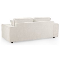 Maria Fabric 3 Seater Sofa In Cream