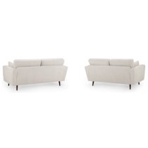 Zanita Fabric 3+2 Seater Sofa Set In Beige