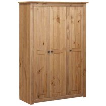 Bury Wooden Wardrobe With 3 Doors In Brown