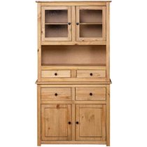 Bury Wooden Display Cabinet With 4 Doors In Brown