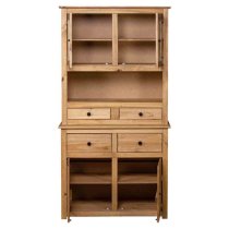 Bury Wooden Display Cabinet With 4 Doors In Brown