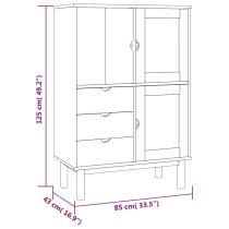 Harrow Wooden Highboard With 3 Doors 3 Drawers In Brown