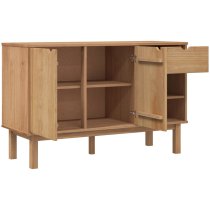 Harrow Wooden Sideboard With 2 Doors 1 Drawer In Brown