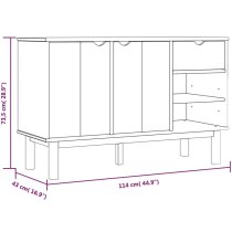 Harrow Wooden Sideboard With 2 Doors 1 Drawer In Brown