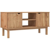 Harrow Wooden TV Stand With 2 Doors In Brown