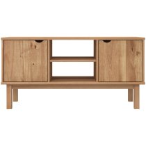 Harrow Wooden TV Stand With 2 Doors In Brown