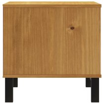 Buxton Wooden Side Table With 1 Drawer In Brown Black