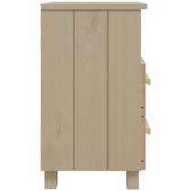 Hull Wooden Bedside Cabinet With 2 Drawers 1 Shelf In Brown