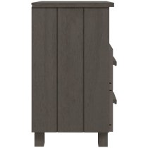 Hull Wooden Bedside Cabinet With 2 Drawers 1 Shelf In Light Grey