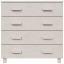 Hull Wooden Chest Of 5 Drawers In White