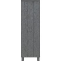 Hull Wooden Bookcase With 3 Shelves In Dark Grey