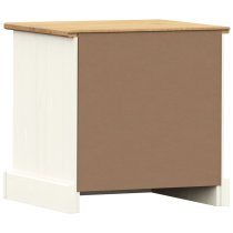 Vidor Wooden Bedside Cabinet With 1 Drawer In White Brown