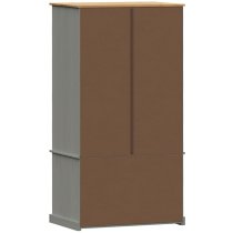 Vidor Wooden Wardrobe With 2 Doors 2 Drawers In Grey Brown