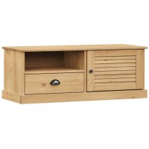 Vidor Wooden TV Stand With 1 Door 1 Drawer In Brown