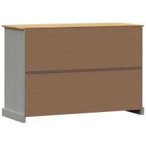 Vidor Wooden Sideboard With 2 Doors 4 Drawers In Grey Brown