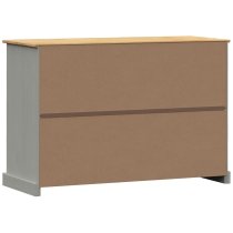 Vidor Wooden Sideboard With 3 Doors 3 Drawers In Grey Brown