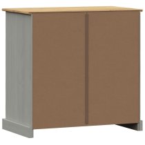 Vidor Wooden Sideboard With 2 Doors 2 Drawers In Grey Brown