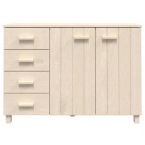 Hull Wooden Sideboard With 2 Doors 4 Drawers In Brown