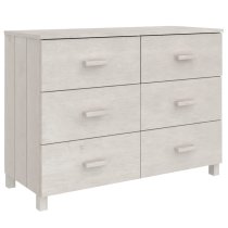 Hull Wooden Chest Of 6 Drawers In White